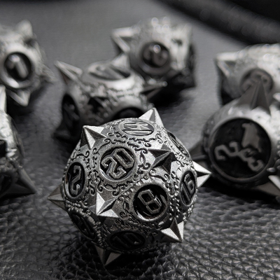 Retro Copper Meteor Hammer Metal Dice Dragon And Dungeon RPG D20