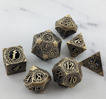 Back To Metal Dice Set Kusalukono đa mặt COC DND RPG Dice