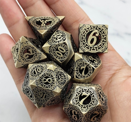 Back To Metal Dice Set Kusalukono đa mặt COC DND RPG Dice