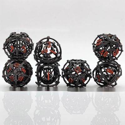 Sound Pearl RPG Metal Hollow Dice Set DND Cisu 16mm Mượt mà