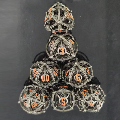 Sound Pearl RPG Metal Hollow Dice Set DND Cisu 16mm Mượt mà