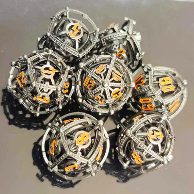 Sound Pearl RPG Metal Hollow Dice Set DND Cisu 16mm Mượt mà