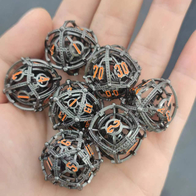 Sound Pearl RPG Metal Hollow Dice Set DND Cisu 16mm Mượt mà