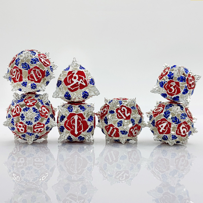 Polyhedral Metal Hollow Dice RPG Role Playing DND Dungeons And Dragons Trò chơi trên bàn