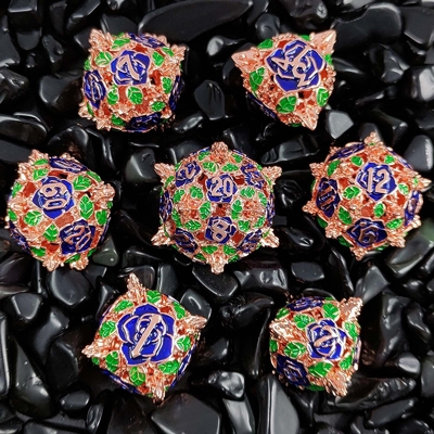 Polyhedral Metal Hollow Dice RPG Role Playing DND Dungeons And Dragons Trò chơi trên bàn