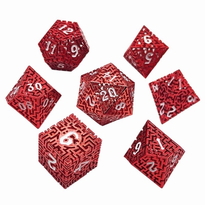 Bộ số xúc xắc kim loại Maze Hollow DND Krusu'S Call RPG đa mặt