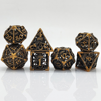 Bạch tuộc Metal Hollow Multi Face Dice Set Budemen Dungeon And Dragon DND