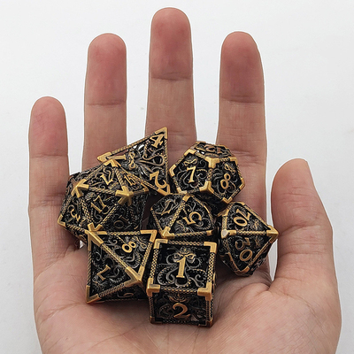 Bạch tuộc Metal Hollow Multi Face Dice Set Budemen Dungeon And Dragon DND