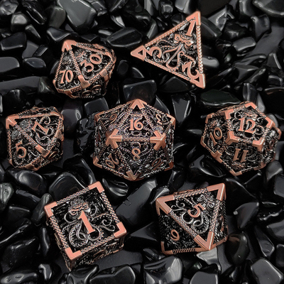 Bạch tuộc Metal Hollow Multi Face Dice Set Budemen Dungeon And Dragon DND
