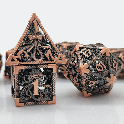 Bạch tuộc Metal Hollow Multi Face Dice Set Budemen Dungeon And Dragon DND