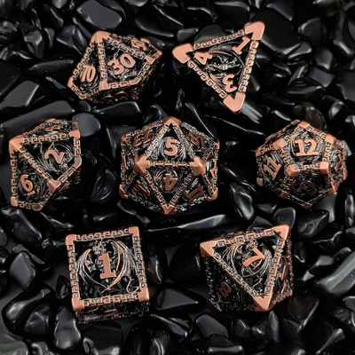 Bộ đốm kim loại nhiều mặt rỗng D20 cắt sắc Flying Dragon Budemen's God