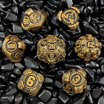 Metal Gear Dice Set DND Dungeons And Dragons TRPG Bảng đốm đa diện D6