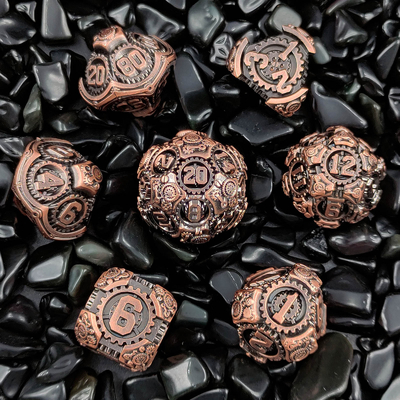 Metal Gear Dice Set DND Dungeons And Dragons TRPG Bảng đốm đa diện D6
