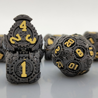 Metal Gear Dice Set DND Dungeons And Dragons TRPG Bảng đốm đa diện D6