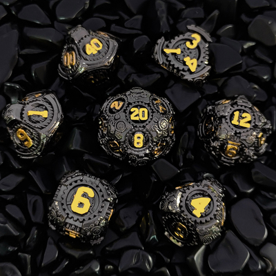 Metal Gear Dice Set DND Dungeons And Dragons TRPG Bảng đốm đa diện D6