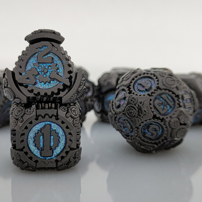 Metal Gear Dice Set DND Dungeons And Dragons TRPG Bảng đốm đa diện D6