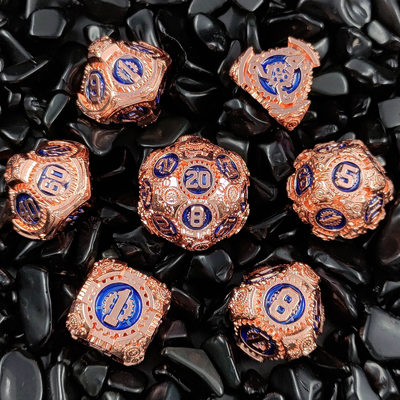 Metal Gear Dice Set DND Dungeons And Dragons TRPG Bảng đốm đa diện D6