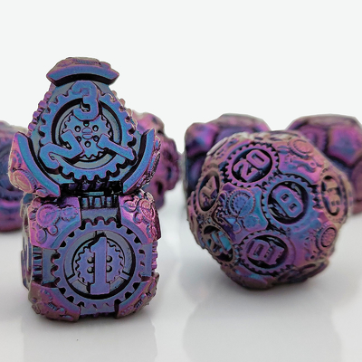 Metal Gear Dice Set DND Dungeons And Dragons TRPG Bảng đốm đa diện D6