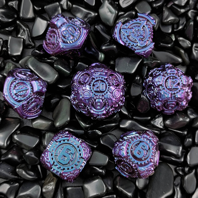 Metal Gear Dice Set DND Dungeons And Dragons TRPG Bảng đốm đa diện D6