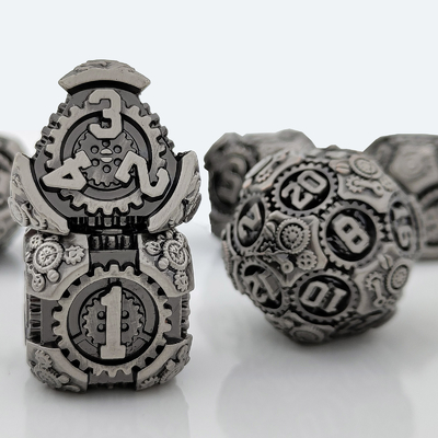 Metal Gear Dice Set DND Dungeons And Dragons TRPG Bảng đốm đa diện D6