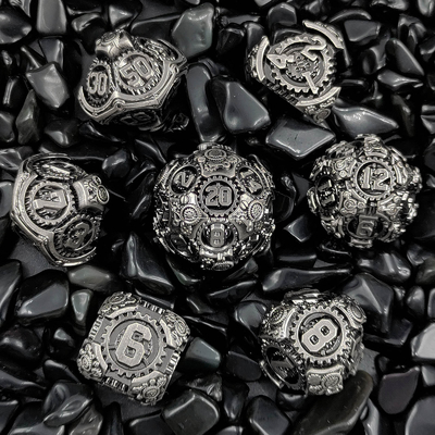 Metal Gear Dice Set DND Dungeons And Dragons TRPG Bảng đốm đa diện D6