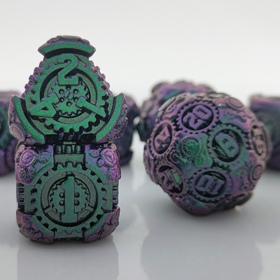 Metal Gear Dice Set DND Dungeons And Dragons TRPG Bảng đốm đa diện D6