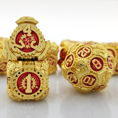 Metal Gear Dice Set DND Dungeons And Dragons TRPG Bảng đốm đa diện D6