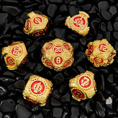 Metal Gear Dice Set DND Dungeons And Dragons TRPG Bảng đốm đa diện D6