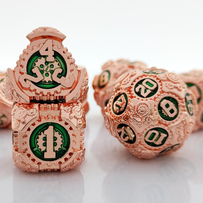 Metal Gear Dice Set DND Dungeons And Dragons TRPG Bảng đốm đa diện D6