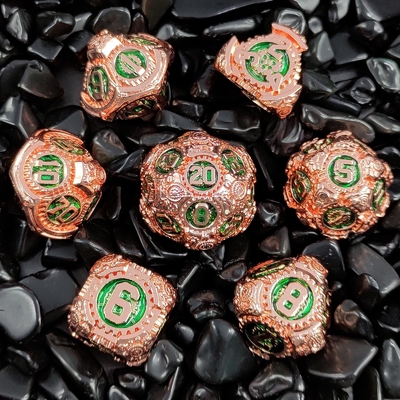 Metal Gear Dice Set DND Dungeons And Dragons TRPG Bảng đốm đa diện D6
