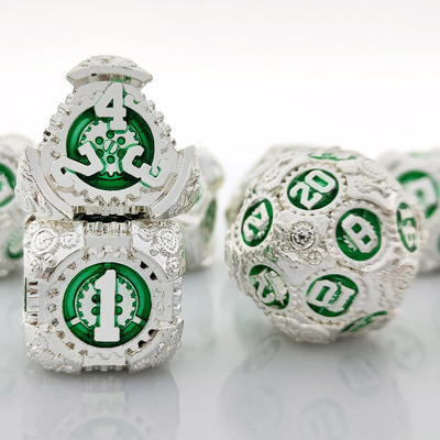 Metal Gear Dice Set DND Dungeons And Dragons TRPG Bảng đốm đa diện D6