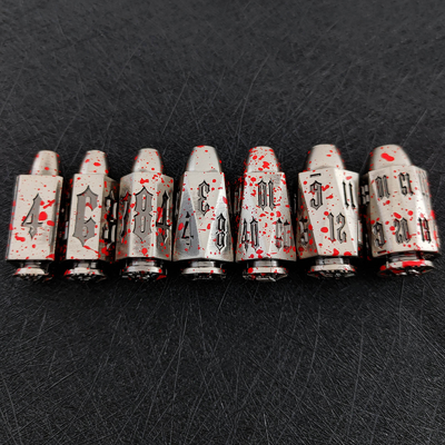 Bullet Head Multiface Metal Dice Set Trò chơi máy tính để bàn DND#RPG#COC