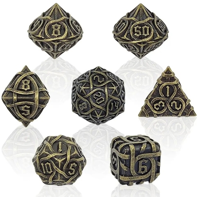 Đá đốm kim loại rải rác Set Fantasy DND nhiều mặt trò chơi bảng