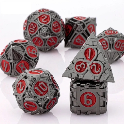 Đá đốm kim loại rải rác Set Fantasy DND nhiều mặt trò chơi bảng
