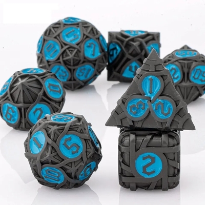 Đá đốm kim loại rải rác Set Fantasy DND nhiều mặt trò chơi bảng