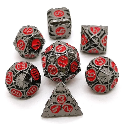Đá đốm kim loại rải rác Set Fantasy DND nhiều mặt trò chơi bảng