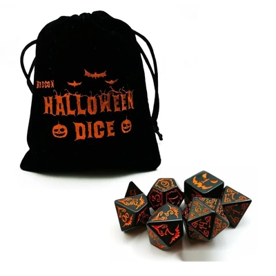 Polymodial Resin Dice 7PCS RPG Dice Set D4 D6 D8 D10 D12 D20