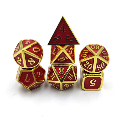 DND RPG Mini Metal Dice Running Group Game Đối với các trò chơi trên bảng đa mặt