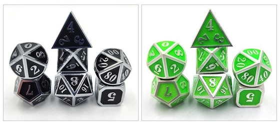 DND RPG Mini Metal Dice Running Group Game Đối với các trò chơi trên bảng đa mặt