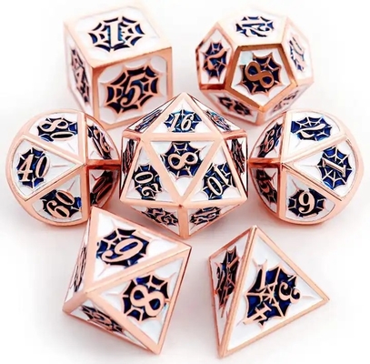 Spider-Man Solid Metal Polyhedral Dice Set DND RPG Phong cách sang trọng