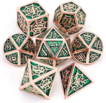 Spider-Man Solid Metal Polyhedral Dice Set DND RPG Phong cách sang trọng