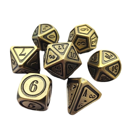 Đồ đá kim loại đồ cổ Bronze Set Người thứ năm chơi game màu Stray Earth Alloy Dice