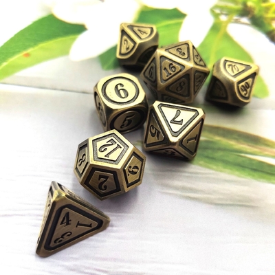 Đồ đá kim loại đồ cổ Bronze Set Người thứ năm chơi game màu Stray Earth Alloy Dice