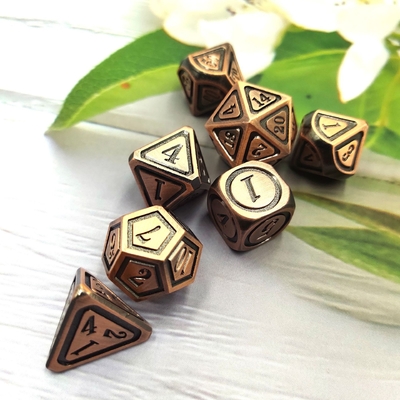 Đồ đá kim loại đồ cổ Bronze Set Người thứ năm chơi game màu Stray Earth Alloy Dice