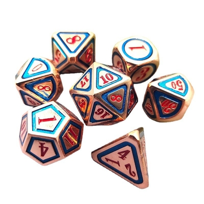 DND RPG Solid Metal Dice Suits Công nghệ bơi lội điện