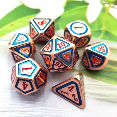 DND RPG Solid Metal Dice Suits Công nghệ bơi lội điện