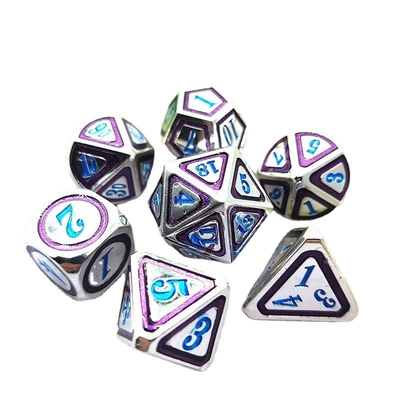 DND RPG Solid Metal Dice Suits Công nghệ bơi lội điện