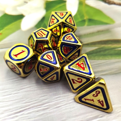 DND RPG Solid Metal Dice Suits Công nghệ bơi lội điện