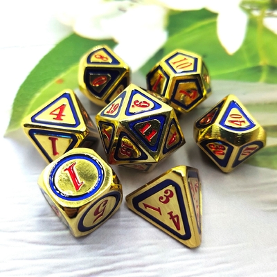 DND RPG Solid Metal Dice Suits Công nghệ bơi lội điện