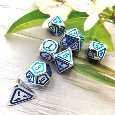 DND RPG Solid Metal Dice Suits Công nghệ bơi lội điện